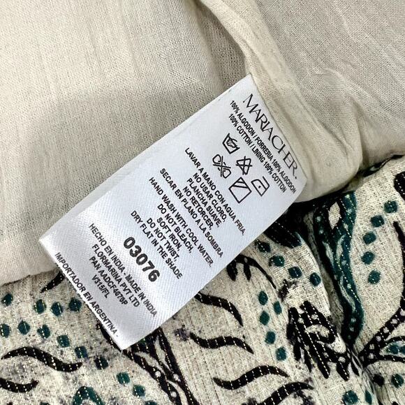 MariaCher Beige Brown Green Paisley Quilted Miranda Jacket Alicante size S NEW - Picture 5 of 15